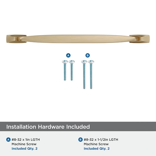 Amerock Highland Ridge 10-1/16 inch 256mm Center-to-Center Golden Champagne Cabinet Pull - BP55329BBZ