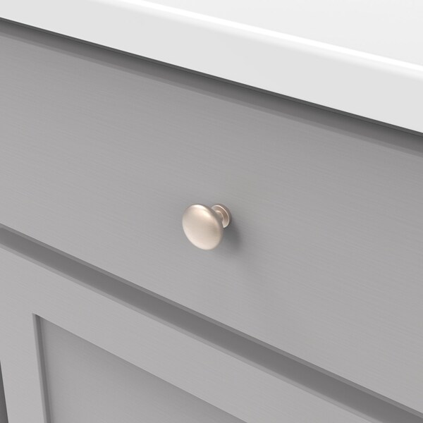 Heritage Designs Transitional Knob 118 Inch Diameter Satin Nickel Finish, 10PK - R077753SNX10B