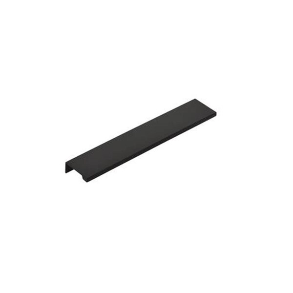 Patioplus 8 in. Center to Center Cabinet Edge Pull, Flat Black - PA2046442
