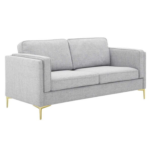 Modway Furniture 32 x 71 x 33.5 in. Kaiya Fabric Sofa, Light Gray - EEI-4454-LGR