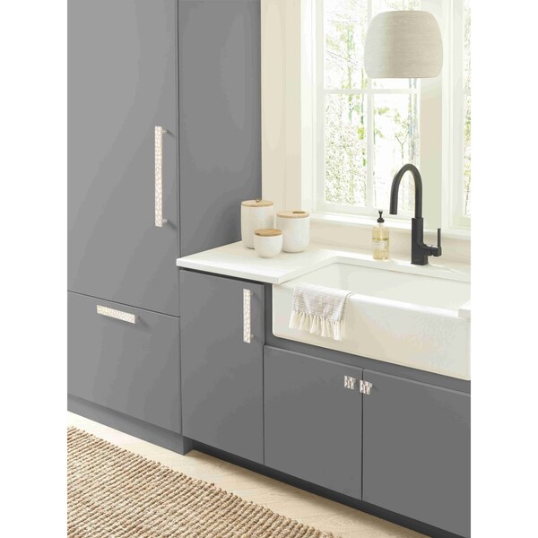 Amerock Kamari 5-1/16 in 128 mm Center-to-Center Satin Nickel Cabinet Pull - BP36823G10