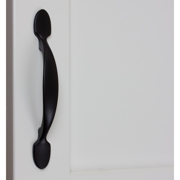 Gliderite Hardware 3 in. Center to Center Matte Black Cabinet Pull - 4228-MB, 25PK - 4228-MB-25