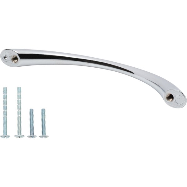 Designperfect 3-3/4'' Center-to-Center Arch Pull, Polished Chrome, 10PK - DPA10H383PC