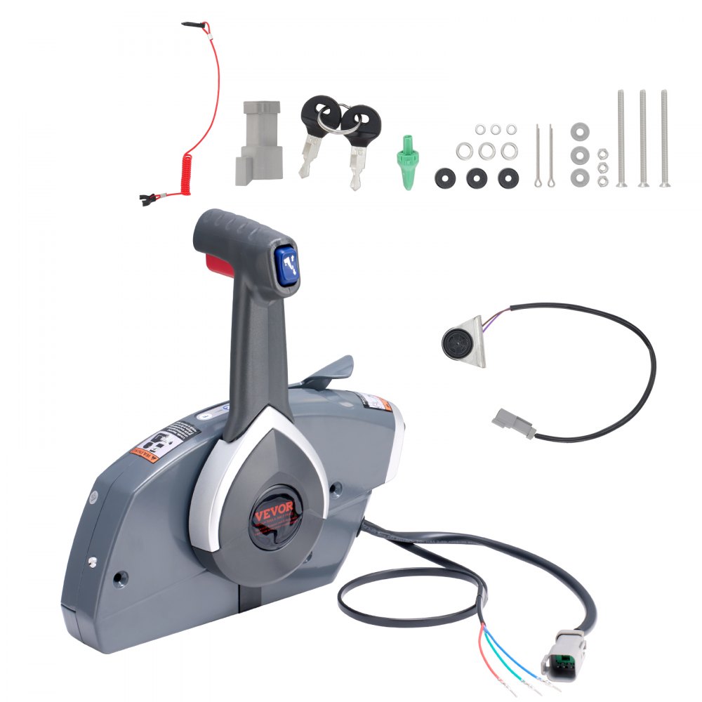 VEVOR Boat Throttle Control, 5006180 Side-Mounted Outboard Remote Control Box for Evinrude Johnson, Marine Throttle Control Box with Power Trim Switch and Lanyard - CZSCYMKZQEVIMZ0MCV9