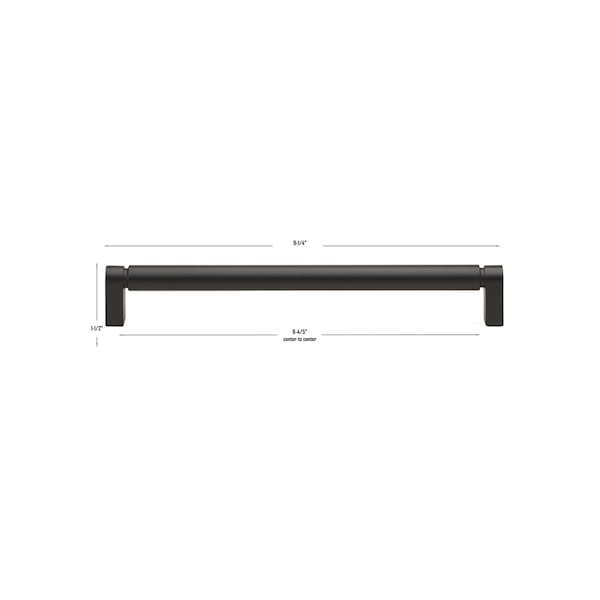 Gliderite Hardware 8-3/4 in. Center to Center Smooth Bar Pull - 4787-224-MB, 5PK - 4787-224-MB-5