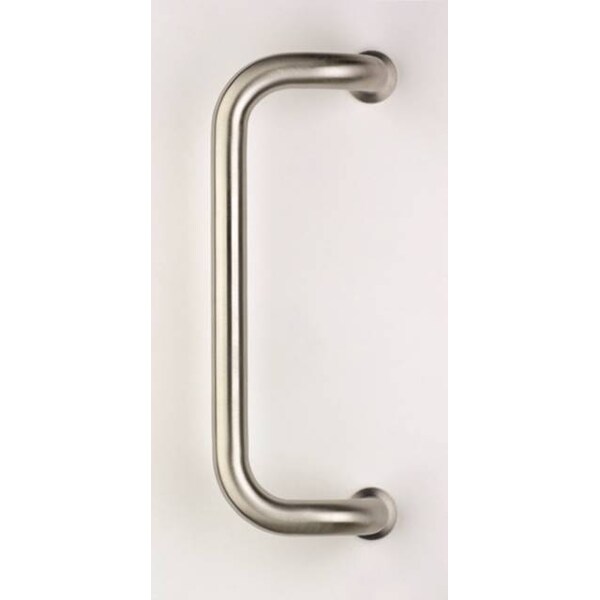 Omnia Offset Door Pull Satin Stainless Steel 12" Center to Center - 4019/400.32D