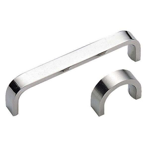Sugatsune Pull Handle, Stainless Steel, 4 In. H, Satin, Threaded Holes - KS-440/S