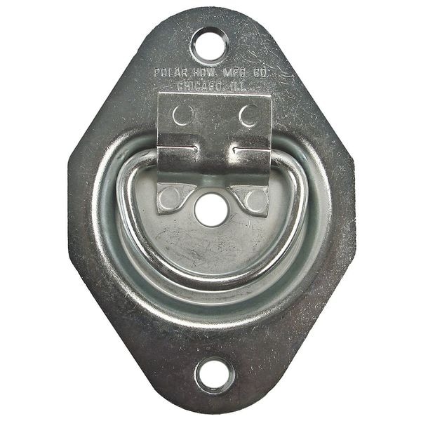 Monroe Pmp Folding Pull Handle, Steel, Polished Zinc, Unth. Through Holes - PH-0303