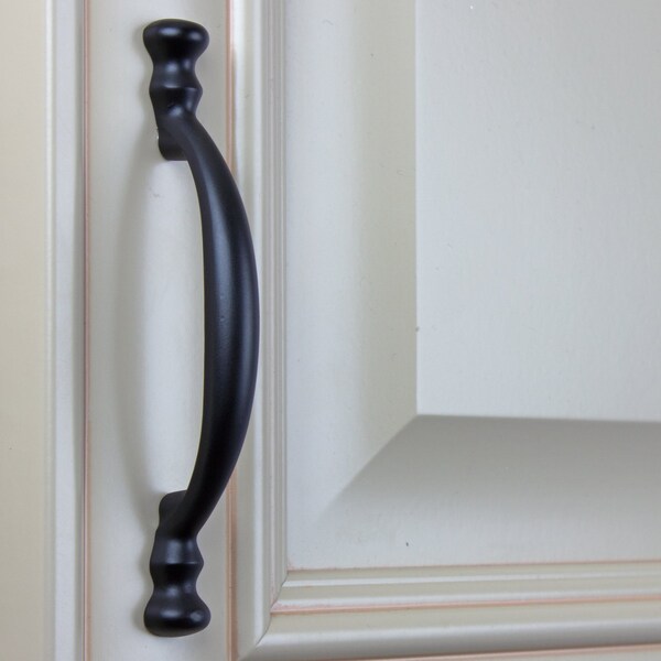 Gliderite Hardware 3 in. Center to Center Matte Black Arch Pull, 10PK - 83847-MB-10
