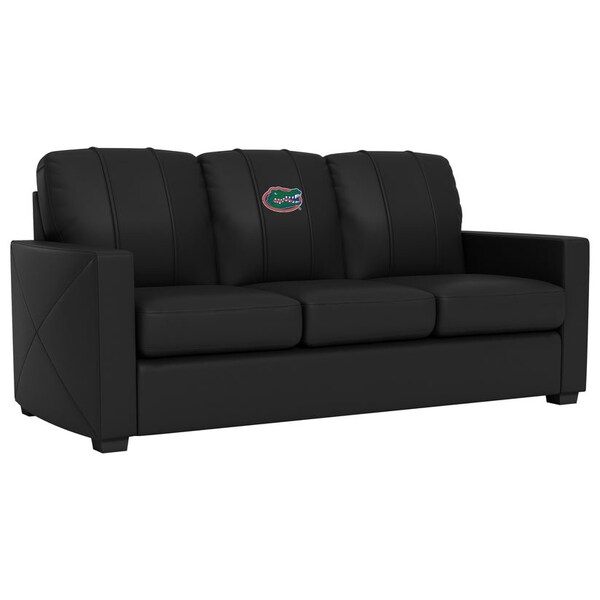 Dreamseat Silver Sofa with Florida Gators Primary Logo - XZ7759001SOCDBK-PSCOL11020