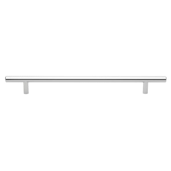Gliderite Hardware 9 in. Center to Center Polished Chrome Solid Steel Bar Pull - 5012-228-PC - 5012-228-PC-1