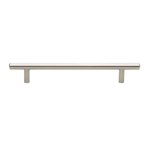 Gliderite Hardware 6-1/4 in. Center to Center Satin Nickel Solid Steel Bar Pull - 5003-160-SS - 5003-160-SS-1