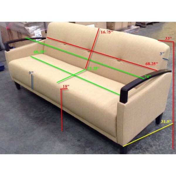 Ave 6 Sofa, 30-3/4" x 32-3/4", Upholstery Color: Wheat - MST53-C28