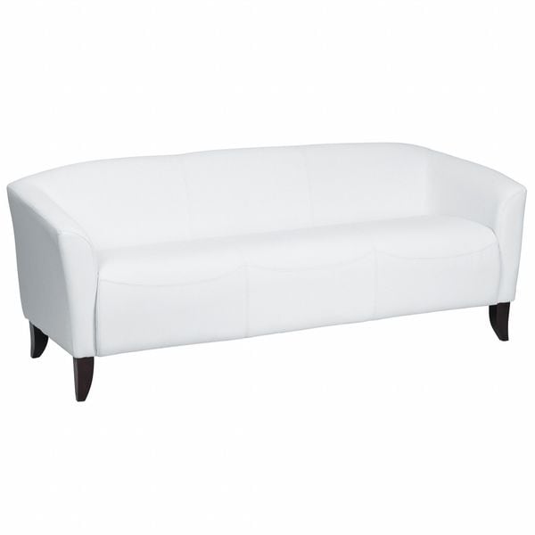 Flash Furniture Sofa, 29" x 29", Upholstery Color: White - 111-3-WH-GG