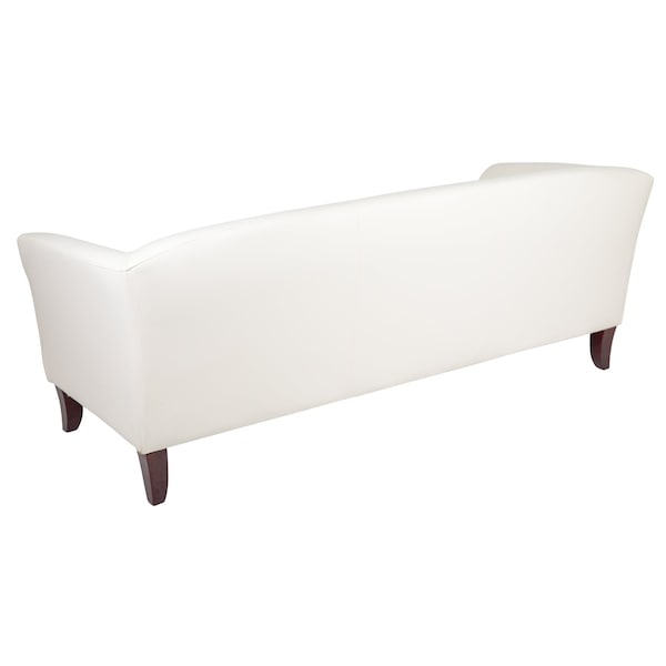Flash Furniture Sofa, 29" x 29", Upholstery Color: White - 111-3-WH-GG