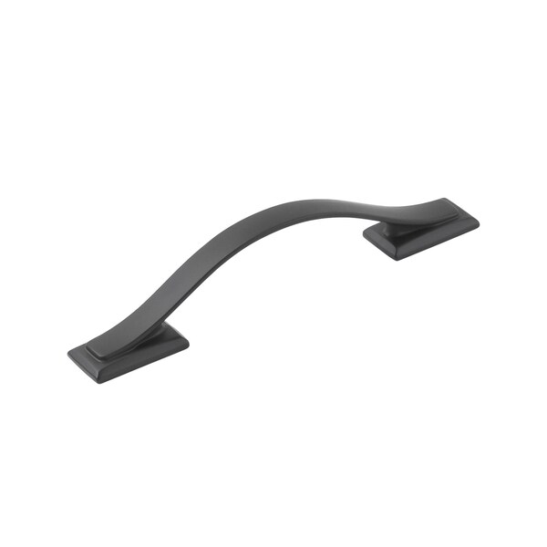Hickory Hardware Dover Collection Pull 3-3/4 Inch 96mm Center to Center Matte Black Finish - H078771MB