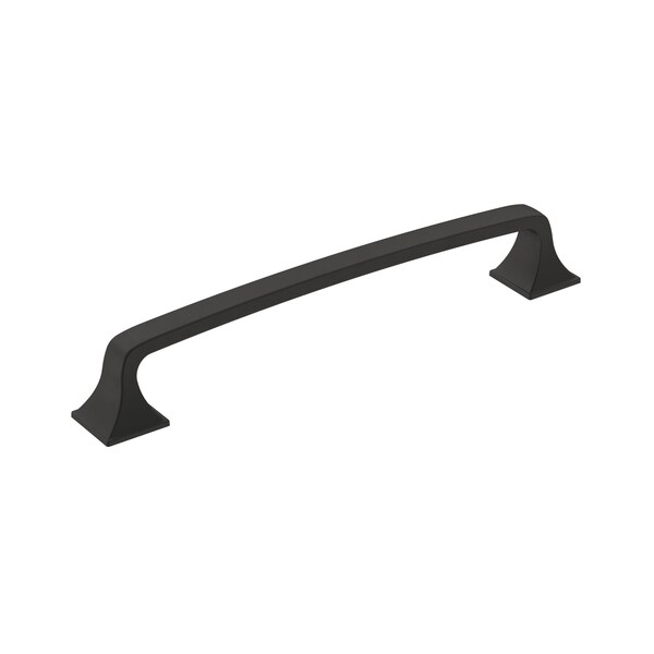 Amerock Ville 6-5/16 in 160 mm Center-to-Center Matte Black Cabinet Pull - BP36777FB
