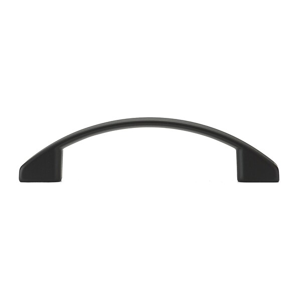 Richelieu 3-3/4 in. (96 mm) Center-to-Center Matte Black Contemporary Drawer Pull - BP62196900