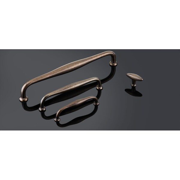 Richelieu 5 1/16 in (128 mm) Center-to-Center Newcastle Antique Polished Nickel Traditional Cabinet Pull - 6565128186