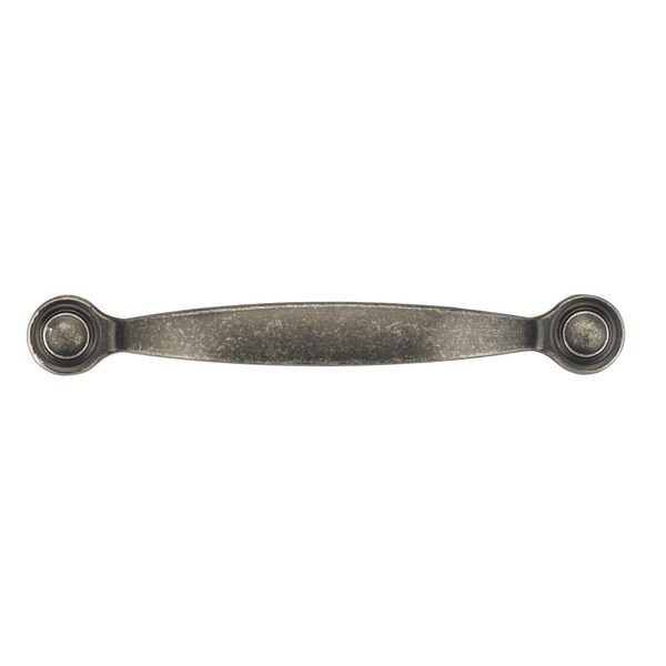 Richelieu 3-3/4 in. (96 mm) Center-to-Center Pewter Traditional Drawer Pull - BP288996142