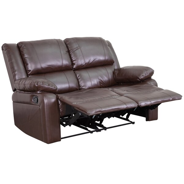 Flash Furniture Loveseat, 35" to 64" x 38", Upholstery Color: Brown - BT-70597-LS-BN-GG