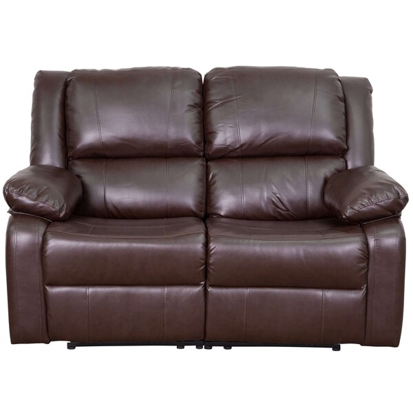 Flash Furniture Loveseat, 35" to 64" x 38", Upholstery Color: Brown - BT-70597-LS-BN-GG