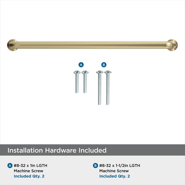 Amerock Factor 7-9/16 inch 192mm Center-to-Center Golden Champagne Cabinet Pull - BP36783BBZ