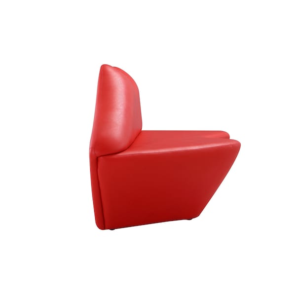 Manhattan Comfort Kiss Loveseat in Red - LS010-RD