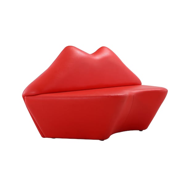 Manhattan Comfort Kiss Loveseat in Red - LS010-RD