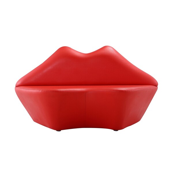 Manhattan Comfort Kiss Loveseat in Red - LS010-RD