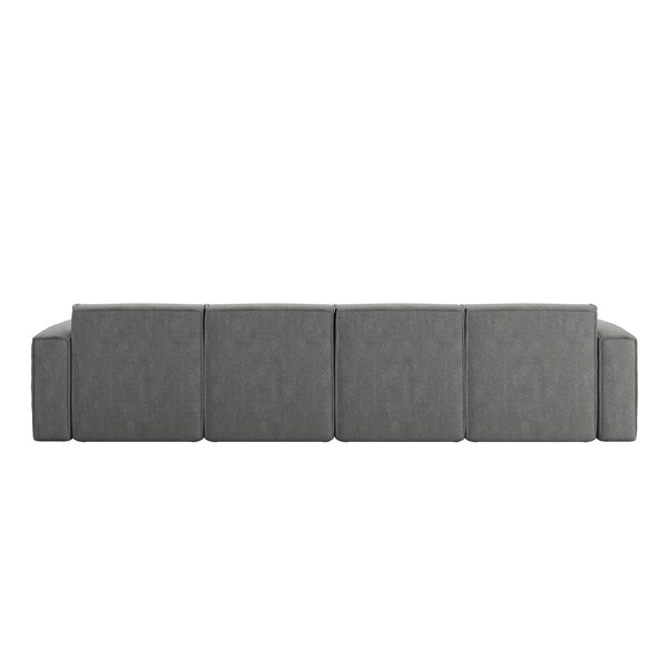 Flash Furniture Bridgetown Luxury Modular 5 Piece Sectional Sofa, Dark Gray - IS-IT2231-5PCSEC-DKGRY-GG