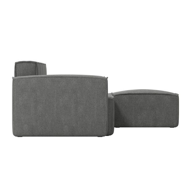 Flash Furniture Bridgetown Luxury Modular 5 Piece Sectional Sofa, Dark Gray - IS-IT2231-5PCSEC-DKGRY-GG