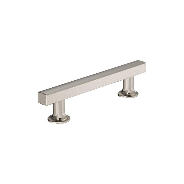 Amerock Everett 3-3/4 inch 96mm Center-to-Center Satin Nickel Cabinet Pull - BP37104G10