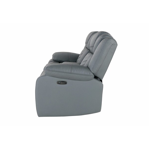 Global Furniture Usa U7068 GREY 10 POWER CONSOLE RECLINING LOVESEAT WITH LED - 5737