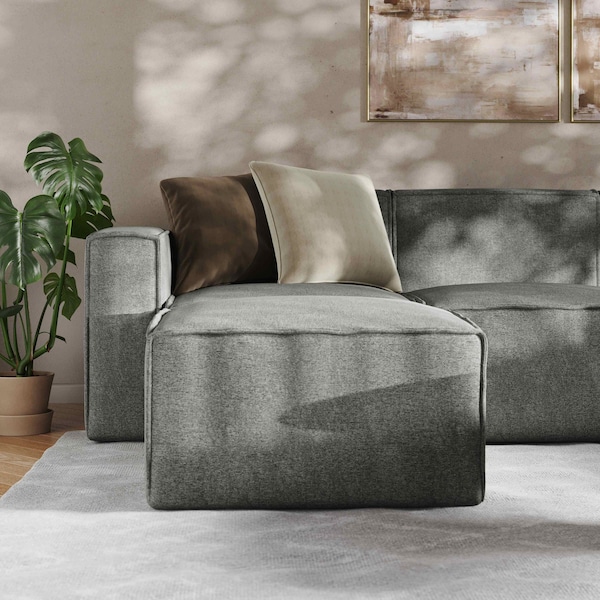 Flash Furniture Bridgetown Luxury Modular 6 Piece Sectional Sofa, Dark Gray - IS-IT2231-6PCSEC-DKGRY-GG