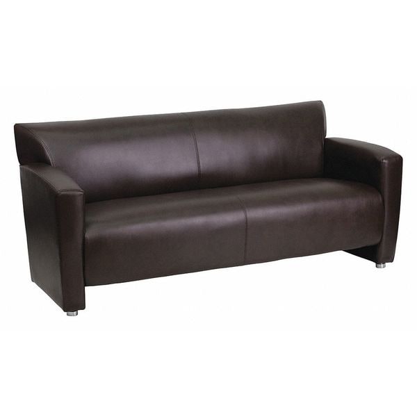 Flash Furniture Sofa, 30" x 31-1/4", Upholstery Color: Brown - 222-3-BN-GG