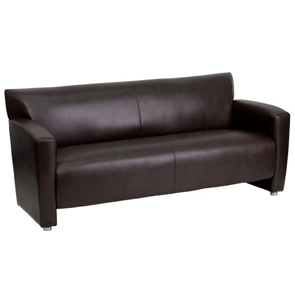 Flash Furniture Sofa, 30" x 31-1/4", Upholstery Color: Brown - 222-3-BN-GG