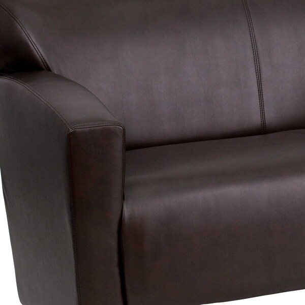 Flash Furniture Sofa, 30" x 31-1/4", Upholstery Color: Brown - 222-3-BN-GG