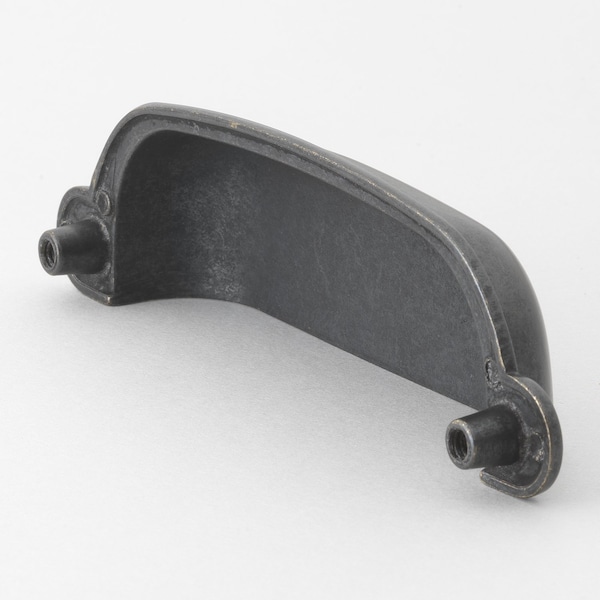 Gliderite Hardware 3-1/2 in. Center to Center Bin Pull Antique Black, 25PK - 4767-BAB-25