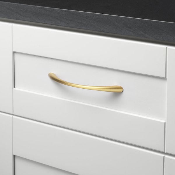 Gliderite Hardware 5 in. Center to Center Satin Gold Arched Cabinet Pull - 2022-SG, 5PK - 2022-SG-5