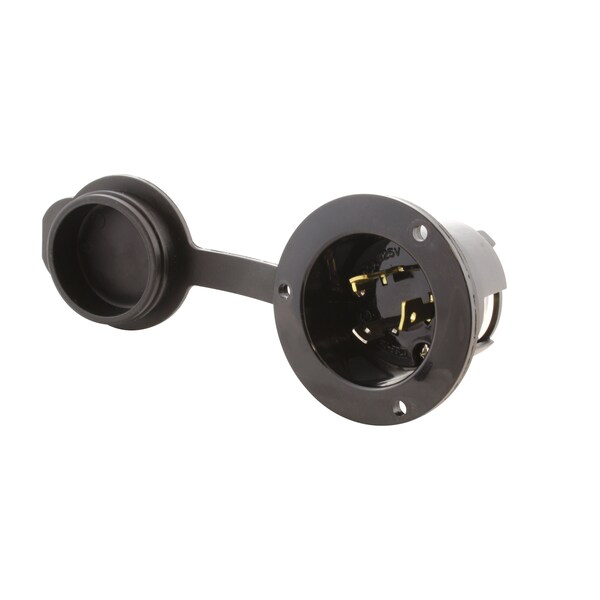 Ac Works 20A 125V L5-20P Power Input Inlet UL and C-UL Listed with Weather Cover - ASINL520P-FC