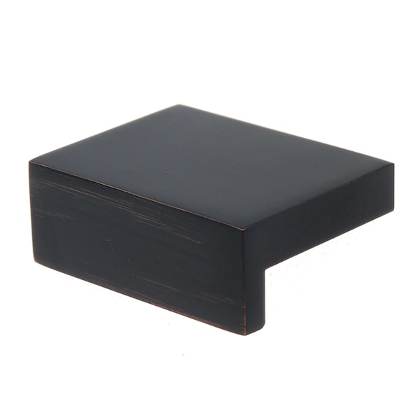 Gliderite Hardware 1-1/2 in. Center to Center Finger Pull  Knob Oil Rubbed Bronze - 4793-ORB-1