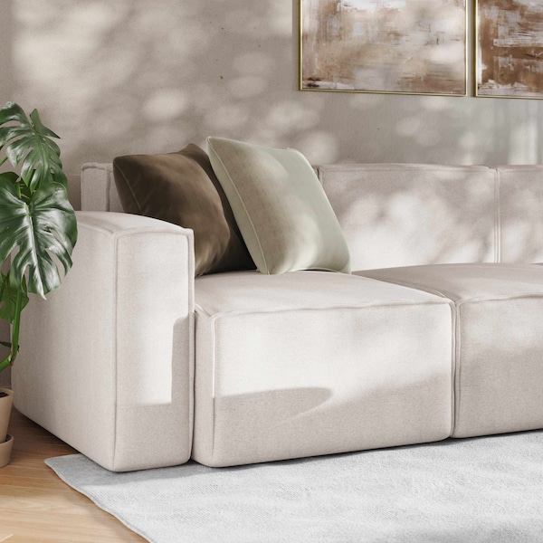 Flash Furniture Bridgetown Luxury Modular 5 Piece Sectional Sofa, Cream - IS-IT2231-5PCSEC-CRM-GG