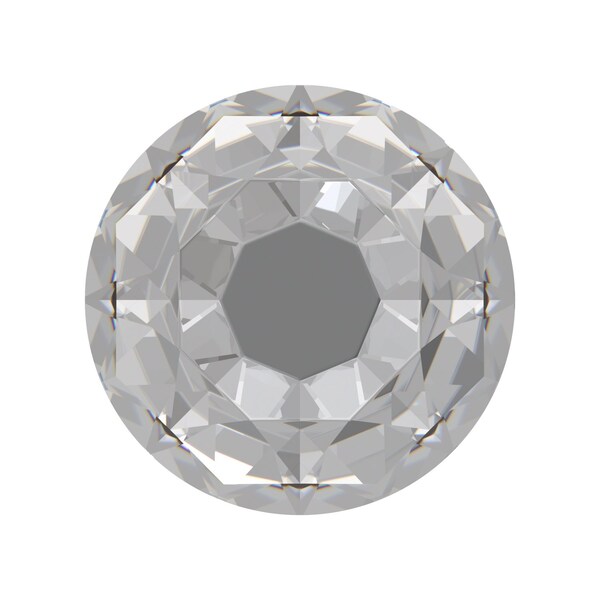 Heritage Designs Traditional Glass Knob 114 Inch Diameter Glass  Chrome Finish, 10PK - R079496CHX10B
