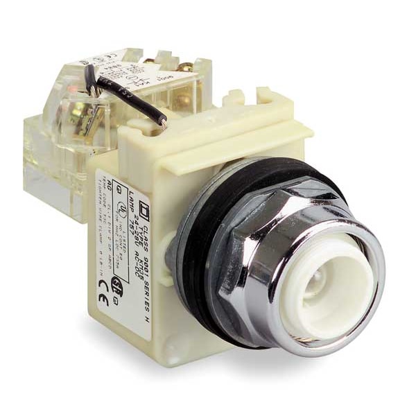 Schneider Electric Luz piloto de prueba de empuje, roja, incandescente - 9001SKT1R9
