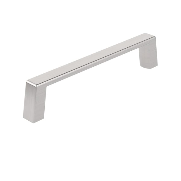 Richelieu Eglinton Collection 4-inch (102 mm) Brushed Nickel Modern Rectangular Cabinet Pull - BP1076195