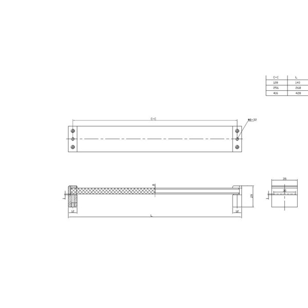 Richelieu 16 3/8 in (416 mm) Center-to-Center Chrome Contemporary Cabinet Pull - BP877841614011