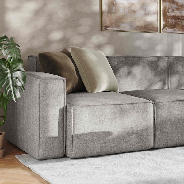 Flash Furniture Bridgetown Luxury Modular 5 Piece Sectional Sofa, Gray - IS-IT2231-5PCSEC-GRY-GG