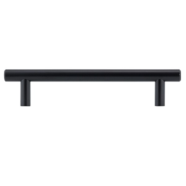 Richelieu Roosevelt Collection 5 1/16-inch Matte Black Modern Cabinet Bar Pull - BP205128900