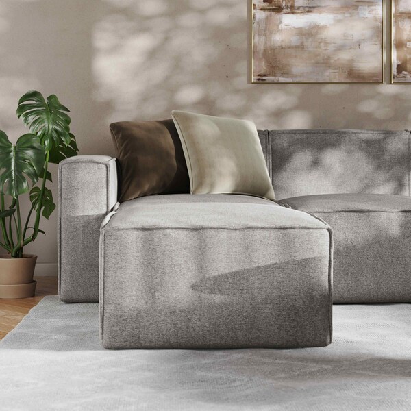 Flash Furniture Bridgetown Luxury Modular 6 Piece Sectional Sofa, Gray - IS-IT2231-6PCSEC-GRY-GG
